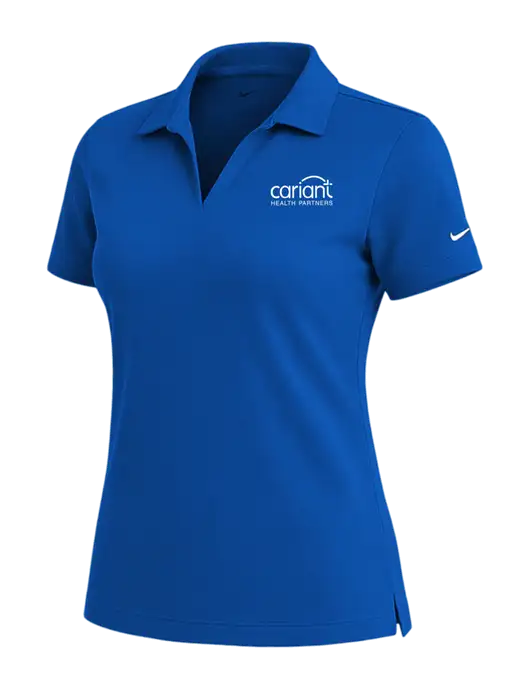 NIKE Royal Womens Dri-Fit Micro Pique Polo w/Cariant Logo