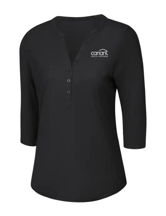 OGIO Blacktop Jewel Henley w/Cariant Logo