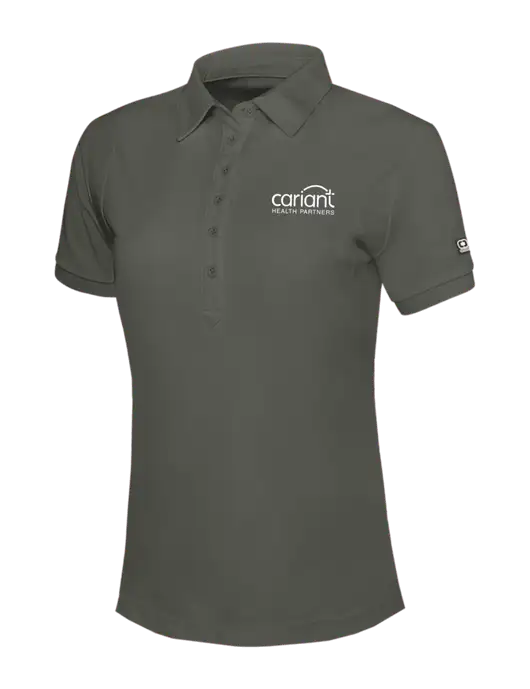 OGIO Womens Medium Grey Jewel Polo w/Cariant Logo