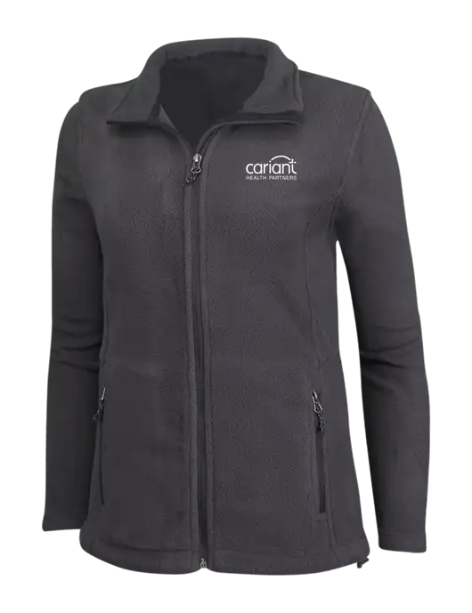 Womens Fleece Dark Grey Jacket w/Cariant Logo