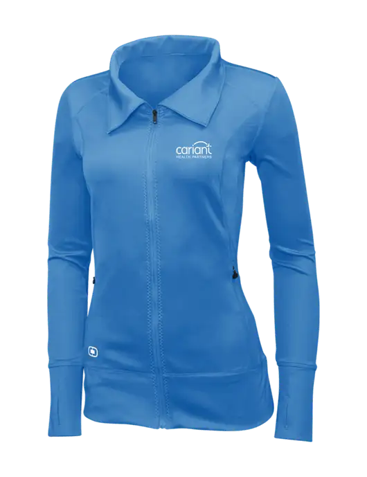 OGIO Royal Blue Womens Endurance Fulcrum Full-Zip w/Cariant Logo