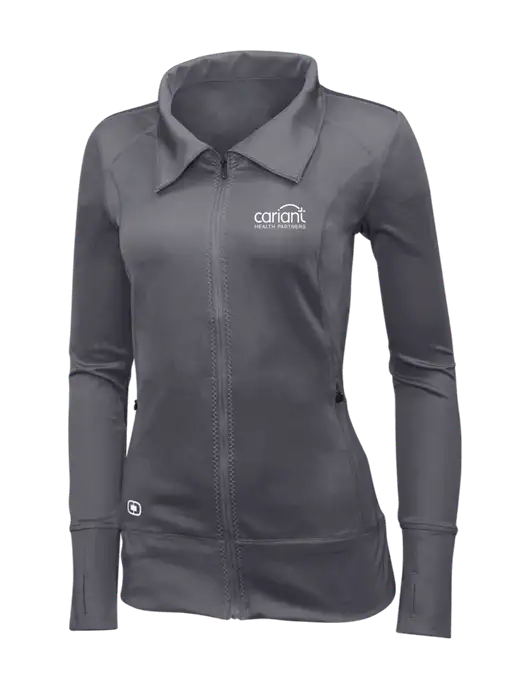 OGIO Dark Grey Womens Endurance Fulcrum Full-Zip w/Cariant Logo