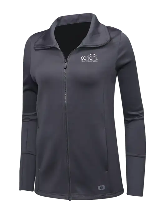 OGIO Dark Grey Womens Endurance Modern Performance Full-Zip w/Cariant Logo