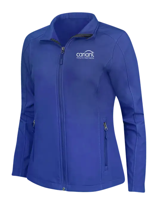 Dark Royal Womens Core Soft Shell Jacket w/Cariant Logo