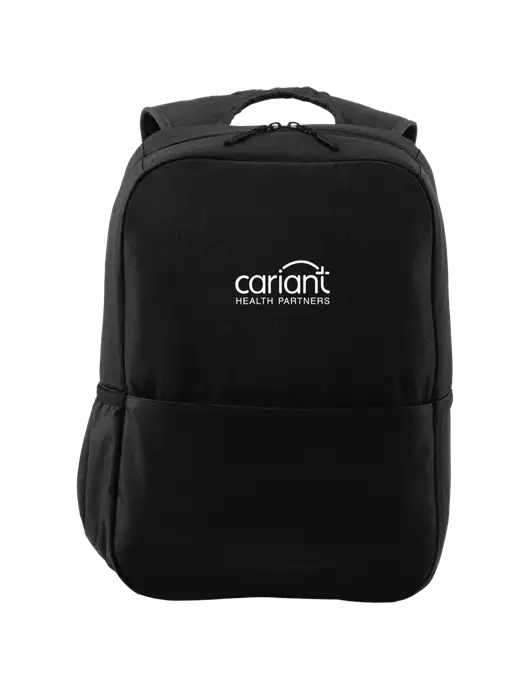 Access Square Laptop Black Backpack w/Cariant Logo