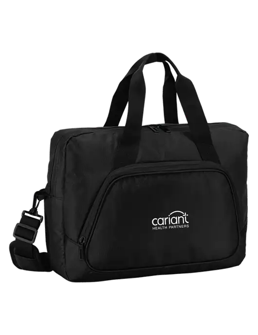 City Black Laptop Briefcase w/Cariant Logo