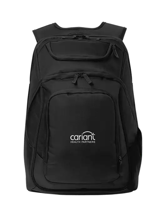 Executive Black Laptop Backpack w/Cariant Logo