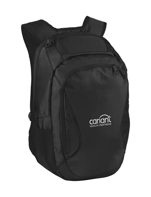 Stealth Black Laptop Backpack w/Cariant Logo