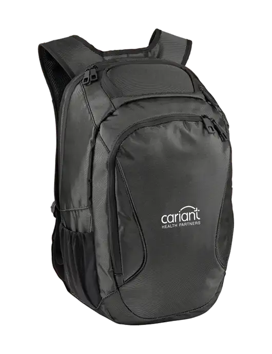 Stealth Dark Grey/Black Laptop Backpack w/Cariant Logo