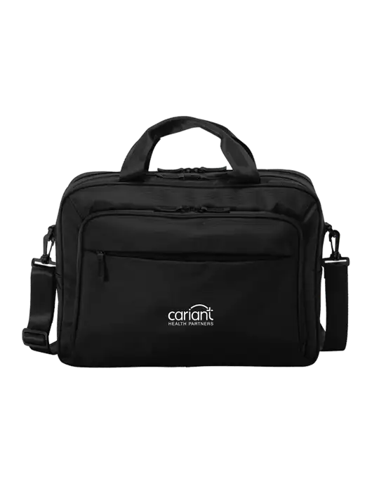 Travel Exec Black Laptop Briefcase w/Cariant Logo