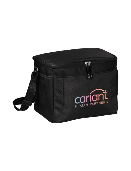 12 Can Black/Black Cube Cooler  w/Cariant Logo