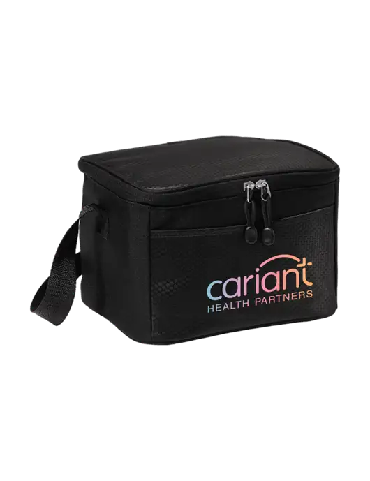 6 Can Black/Black Cube Cooler w/Cariant Logo