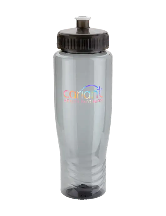 Roam Smoke 28 oz Eco-Polyclear Bottle with Push Pull Lid w/Cariant Tie Dye Logo