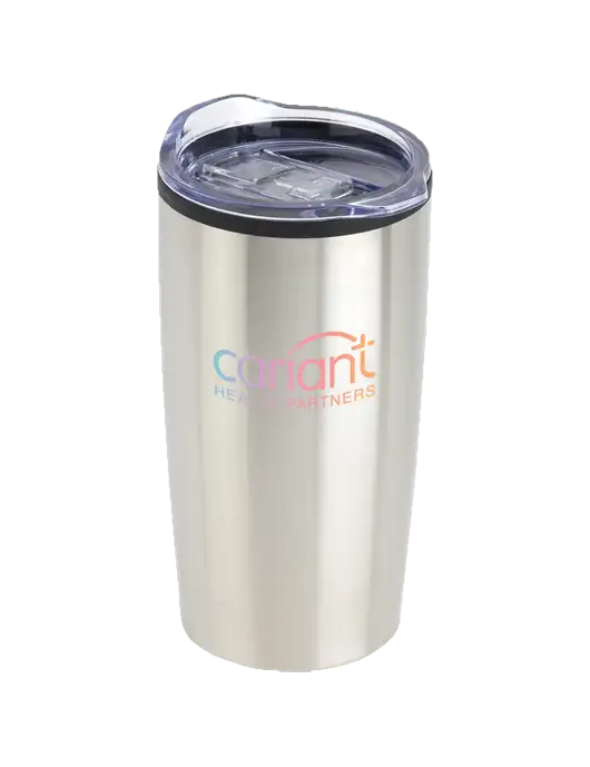 Olympus Silver 20 oz Tumbler w/Cariant Logo