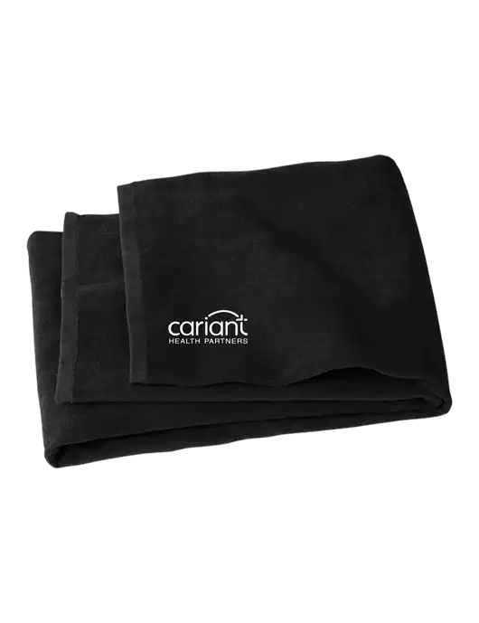 Black Beach Towel w/Cariant Logo