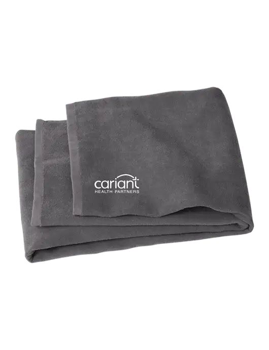 Graphite Beach Towel w/Cariant Logo