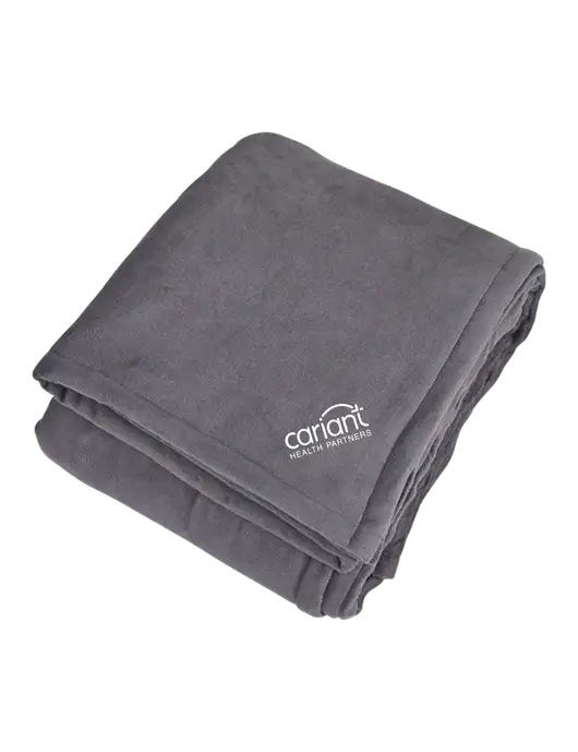 Mountain Lodge Hearth Grey Blanket  w/Cariant Logo