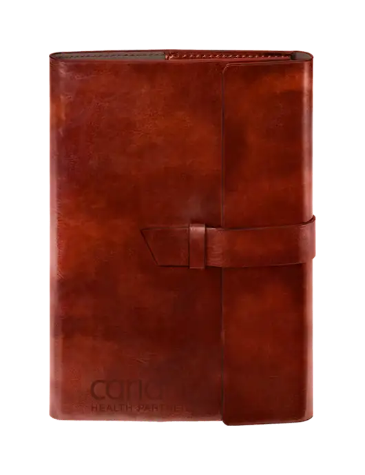 Fabrizio Brown 6.875 x 9.56 Portfolio w/Cariant Logo
