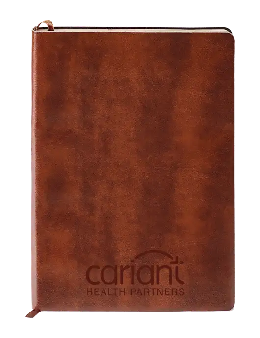 Fabrizio Brown Soft Cover 5.75 x 8.125 Journal w/Cariant Logo