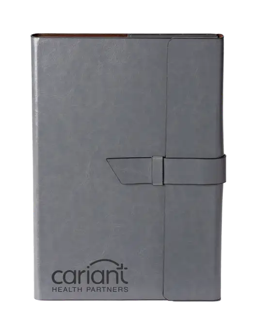 Fabrizio Grey 6.875 x 9.56 Portfolio w/Cariant Logo