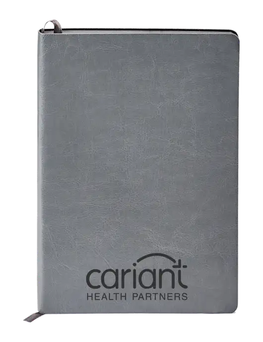 Fabrizio Grey Soft Cover 5.75 x 8.125 Journal w/Cariant Logo
