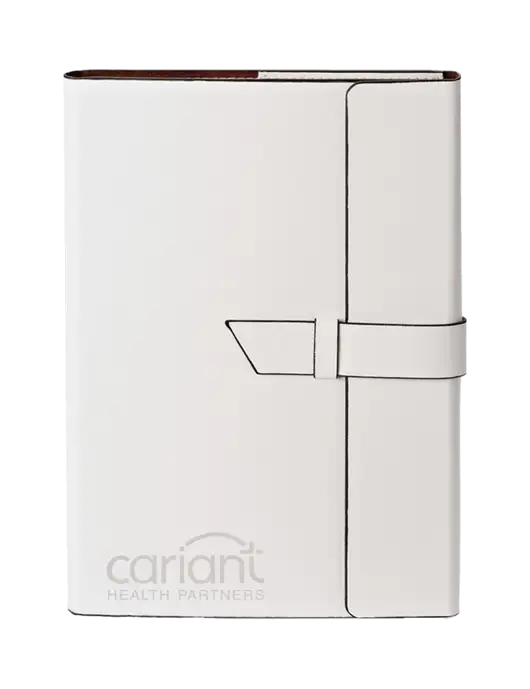 Fabrizio White 6.875 x 9.56 Portfolio w/Cariant Logo