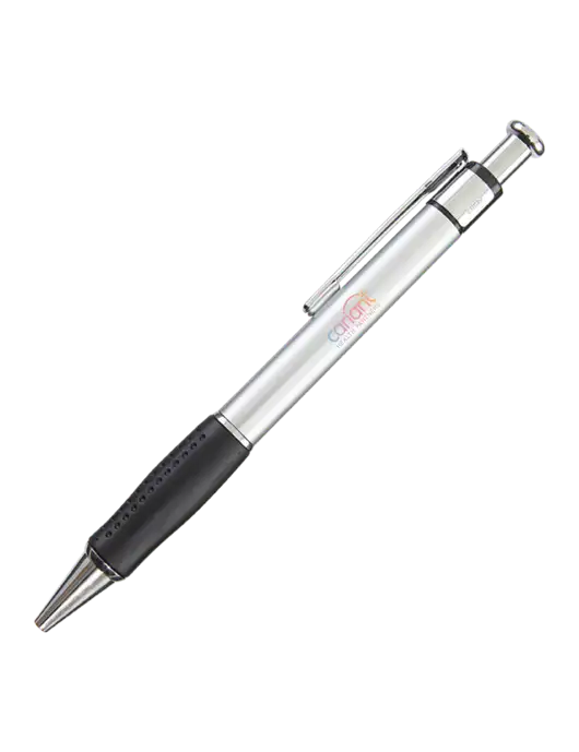 Malta Silver Pen - Black Ink w/Cariant Logo