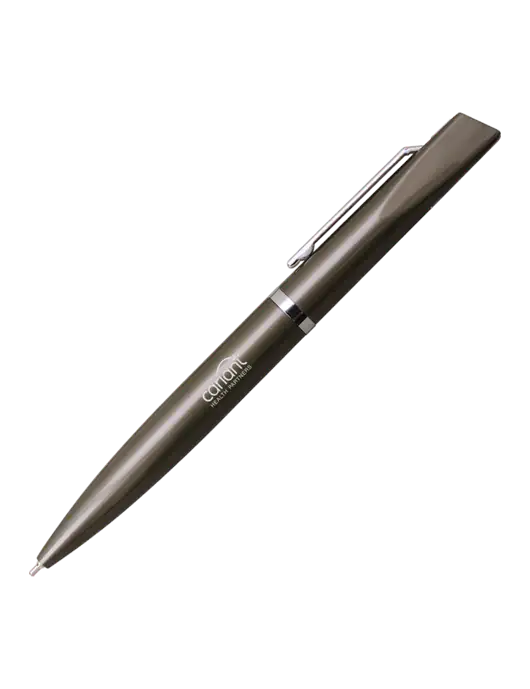Santos Gunmetal Pen - Black Ink w/Cariant Logo
