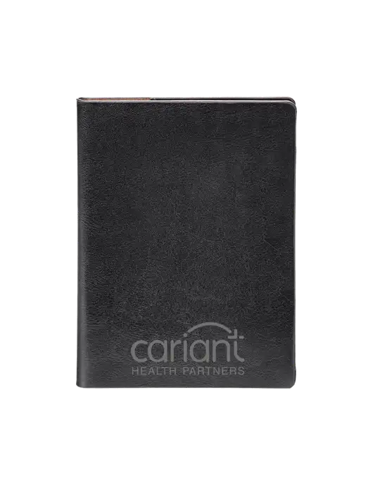 Fabrizio Black Rfid Passport Holder w/Cariant Logo