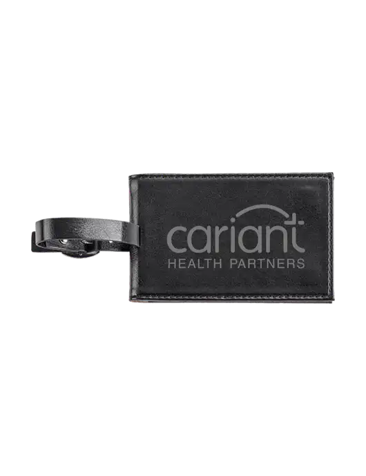 Fabrizio Black Executive Luggage Tag w/Cariant Logo