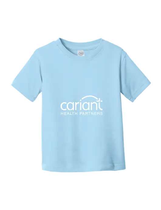 Rabbit Skins Light Blue Toddler Fine Jersey Tee w/Cariant Logo