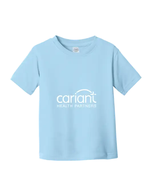 Rabbit Skins Light Blue Toddler Fine Jersey Tee w/Cariant Logo