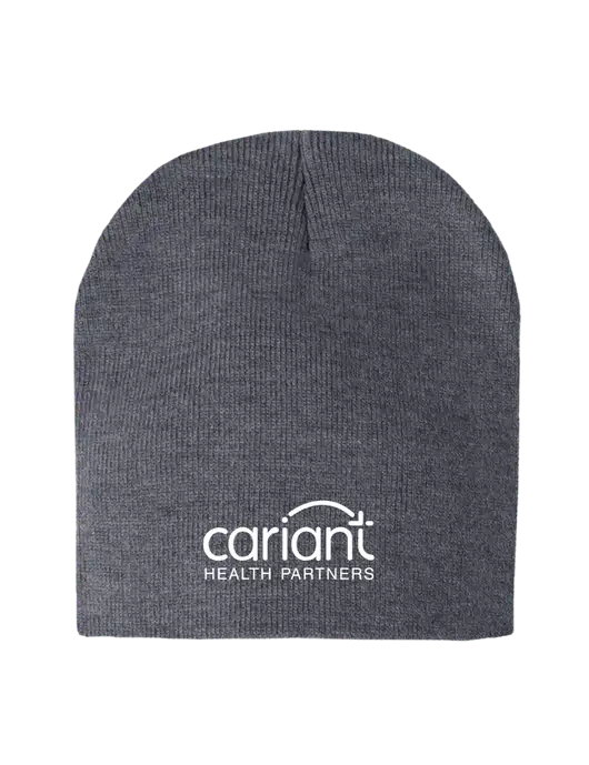 Dark Grey Heather Element Knit Beanie w/Cariant Logo