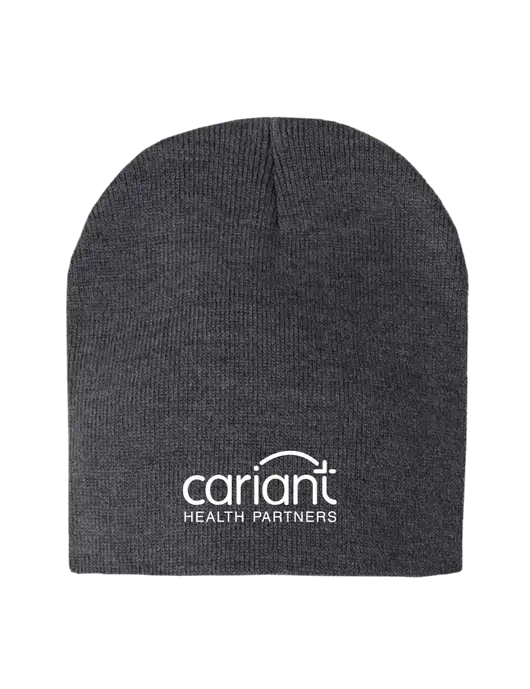 Charcoal Heather Element Knit Beanie w/Cariant Logo