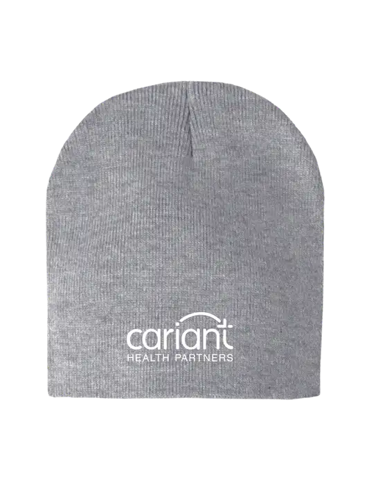 Light Grey Heather Element Knit Beanie w/Cariant Logo