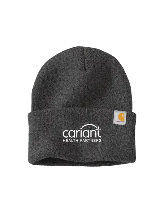 Carhartt Dark Grey Watch Cap 2.0 w/Cariant Logo