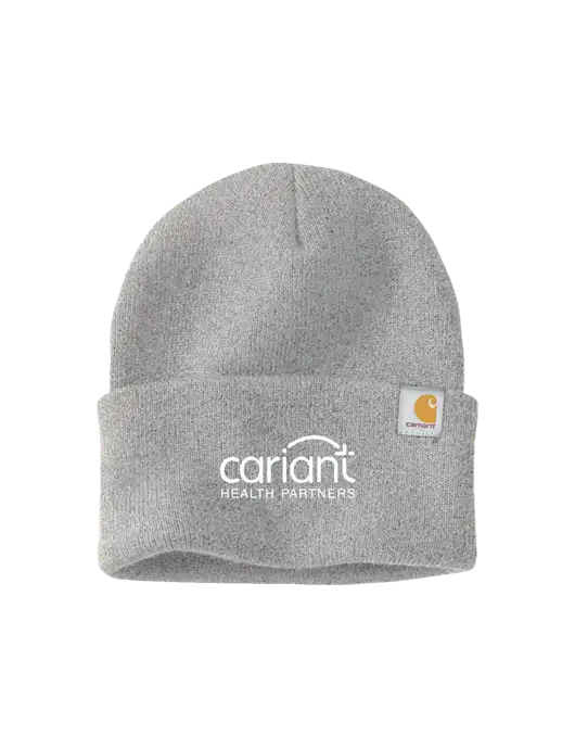 Carhartt Light Grey Heather Watch Cap 2.0 w/Cariant Logo