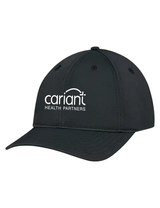 Black Nylon Twill Performance Cap w/Cariant Logo