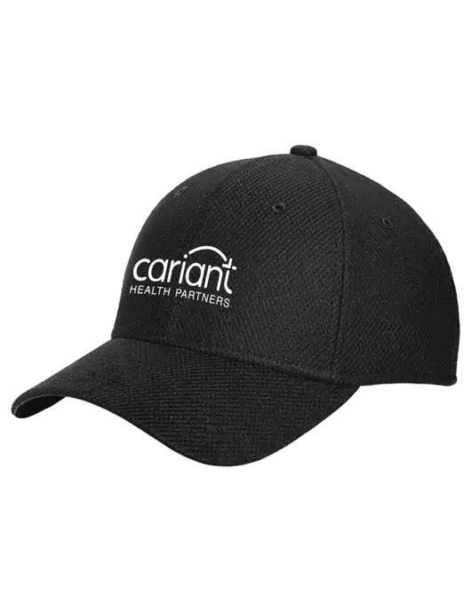 New Era Diamond Era Black Stretch Cap w/Cariant Logo