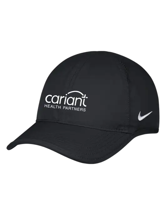 Nike Black Featherlight Cap w/Cariant Logo