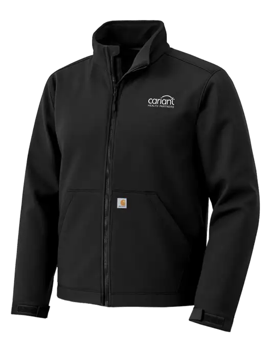 Carhartt Rain Defender Black Soft Shell Jacket w/Cariant Logo