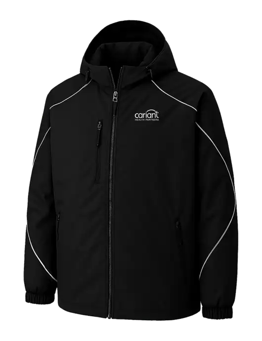 Angle 3-In-1 Black Jacket with Bonded Fleece Liner w/Cariant Logo