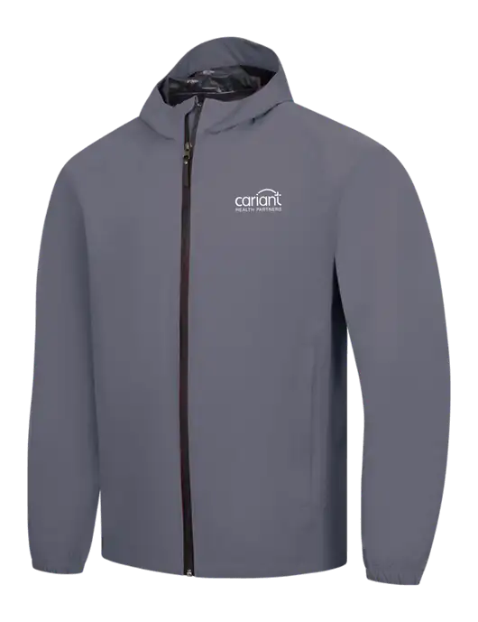 Dark Grey Essential Rain Jacket w/Cariant Logo