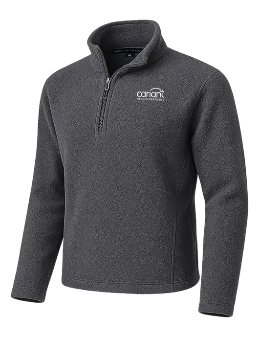 Dark Grey Fleece 1/4-Zip Pullover w/Cariant Logo