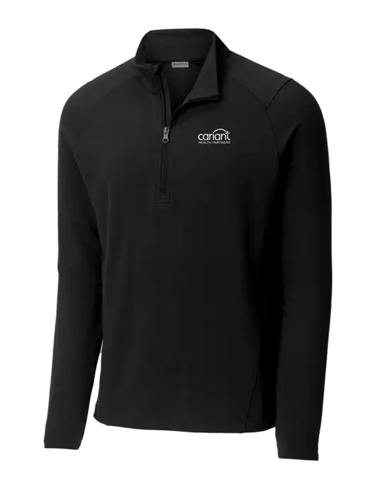 Sport-Wick Flex Fleece Black 1/4-Zip w/Cariant Logo