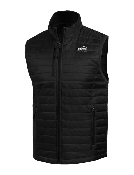 Packable Black Puffy Vest w/Cariant Logo