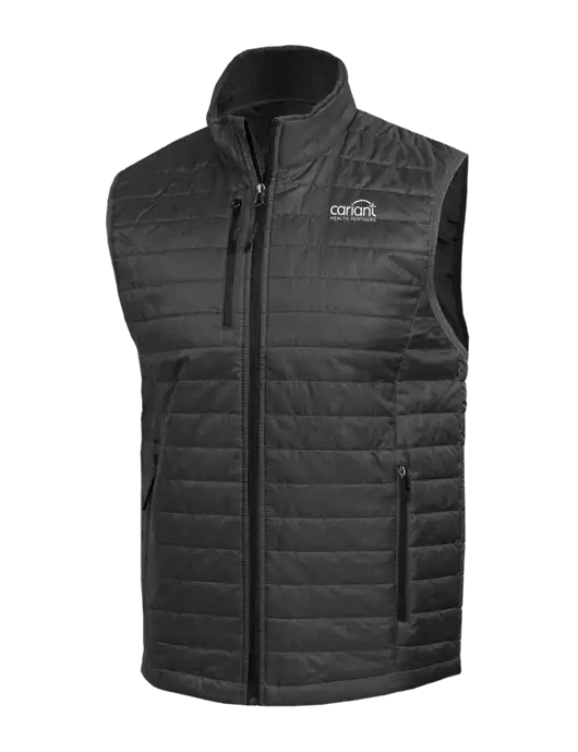 Packable Dark Grey Puffy Vest w/Cariant Logo