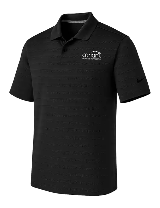 Nike Black Dri-FIT Vapor Jacquard Polo w/Cariant Logo