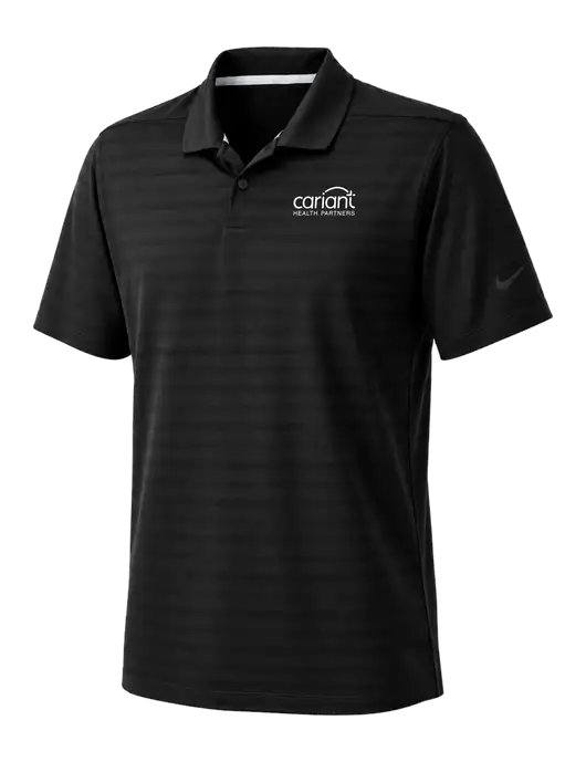 Nike Black Dri-FIT Vapor Jacquard Polo w/Cariant Logo