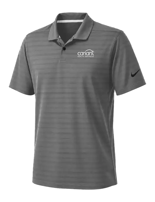 Nike Dark Medium Grey Dri-FIT Vapor Jacquard Polo w/Cariant Logo
